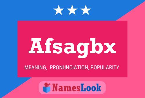 Afsagbx Name Poster