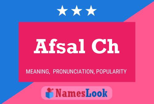 Afsal Ch Name Poster