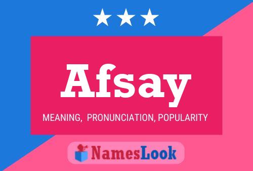 Afsay Name Poster