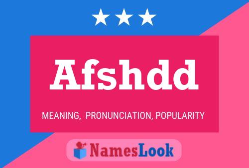 Afshdd Name Poster