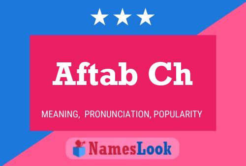 Aftab Ch Name Poster