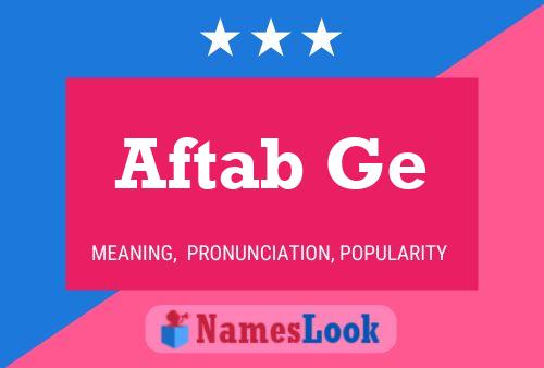 Aftab Ge Name Poster