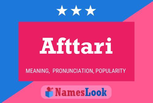 Afttari Name Poster