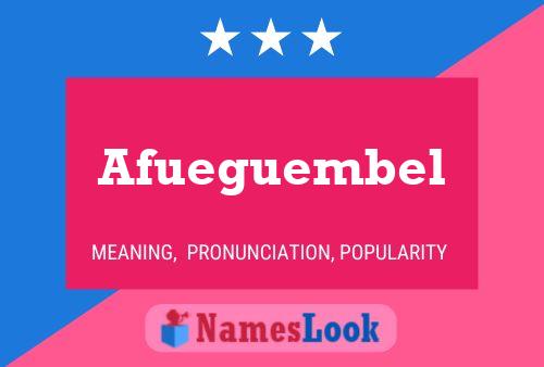 Afueguembel Name Poster