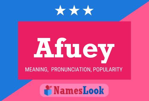 Afuey Name Poster