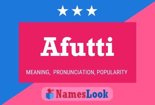 Afutti Name Poster