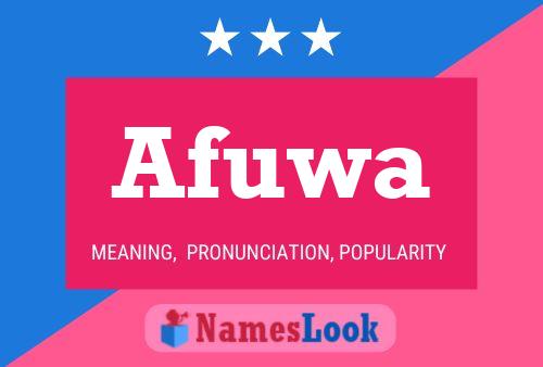 Afuwa Name Poster