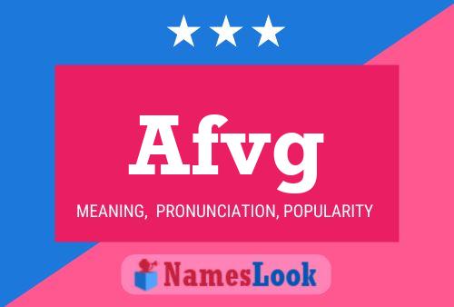 Afvg Name Poster