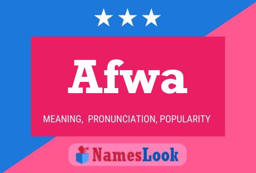 Afwa Name Poster