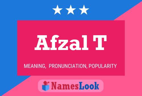 Afzal T Name Poster