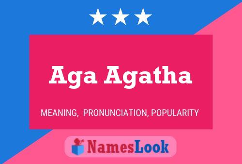 Aga Agatha Name Poster