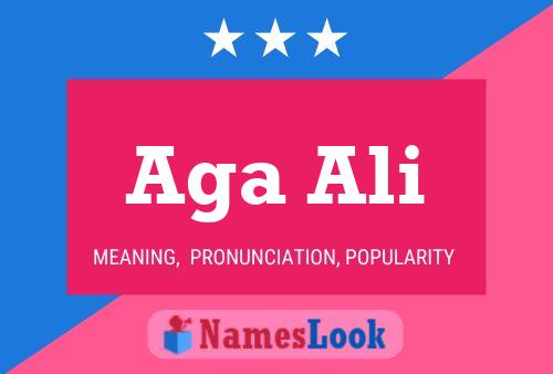 Aga Ali Name Poster