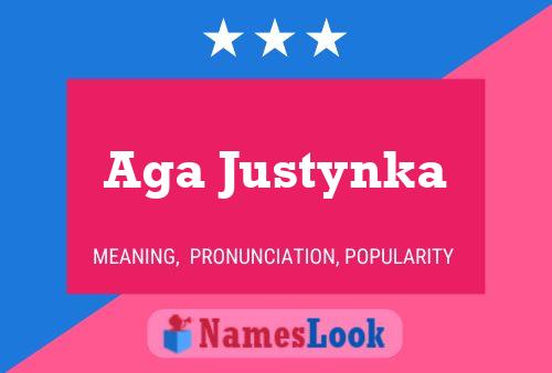 Aga Justynka Name Poster