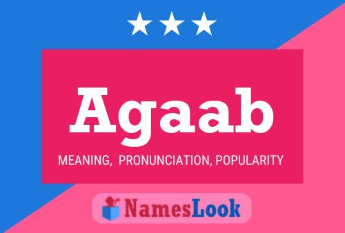 Agaab Name Poster