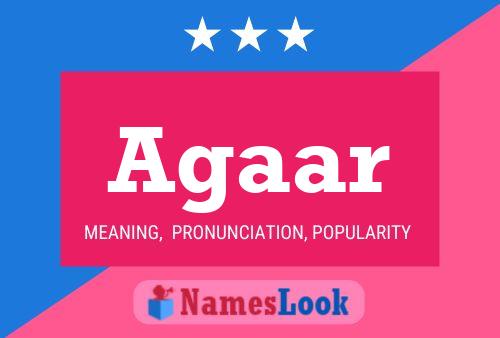 Agaar Name Poster