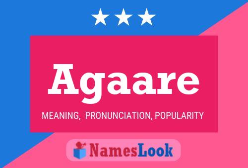 Agaare Name Poster