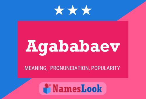 Agababaev Name Poster