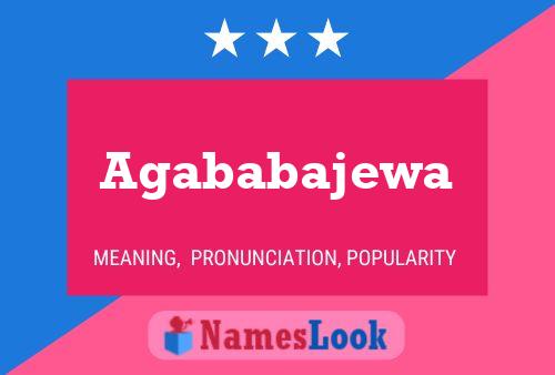 Agababajewa Name Poster