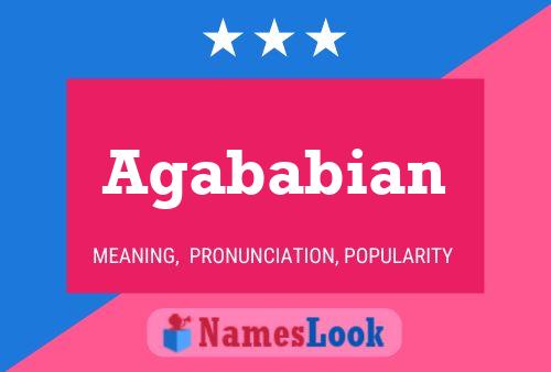 Agababian Name Poster