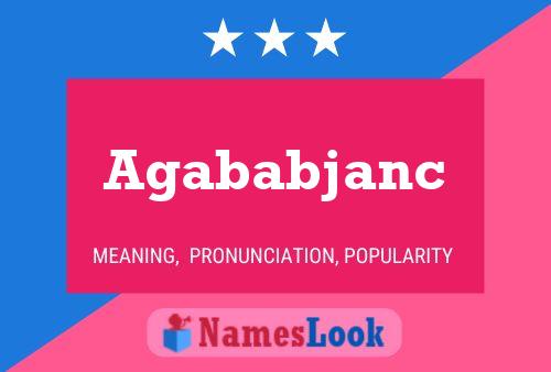 Agababjanc Name Poster