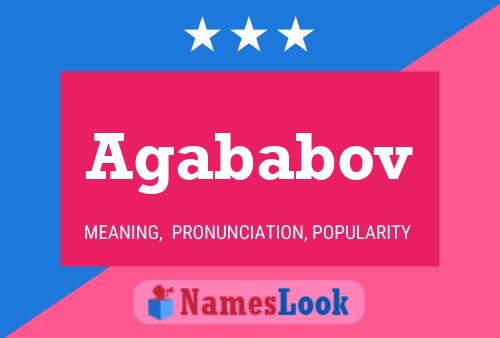 Agababov Name Poster