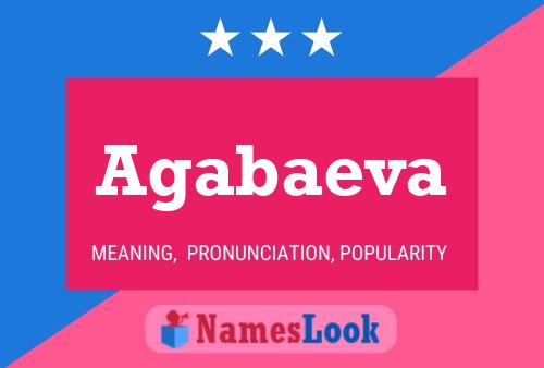 Agabaeva Name Poster