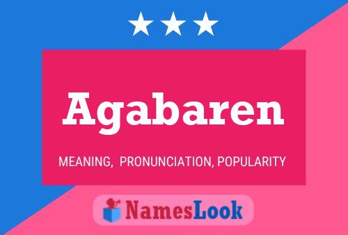 Agabaren Name Poster