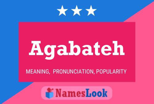 Agabateh Name Poster