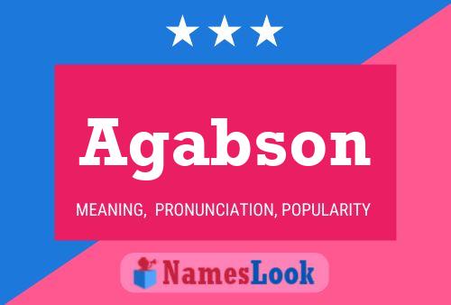 Agabson Name Poster