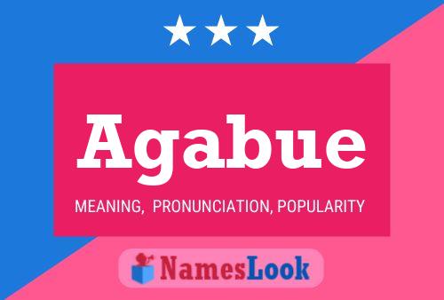 Agabue Name Poster