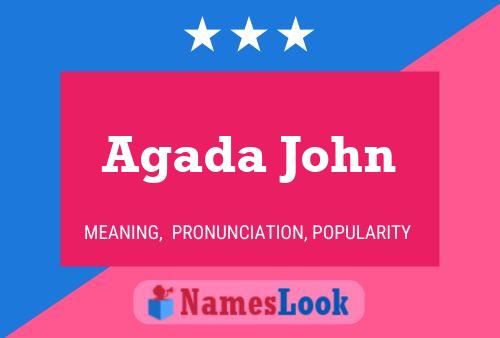 Agada John Name Poster