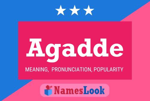 Agadde Name Poster