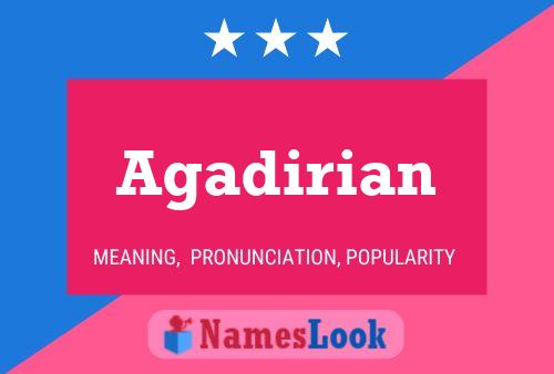 Agadirian Name Poster