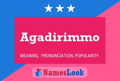 Agadirimmo Name Poster