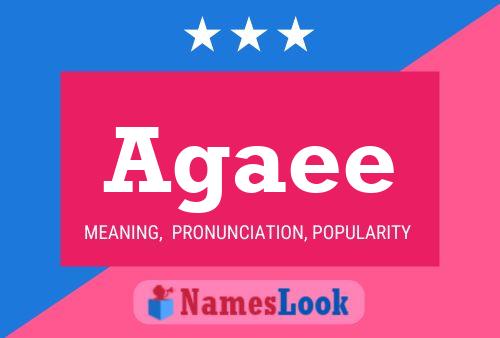 Agaee Name Poster