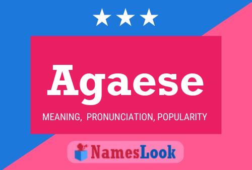 Agaese Name Poster