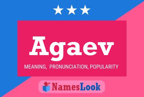 Agaev Name Poster