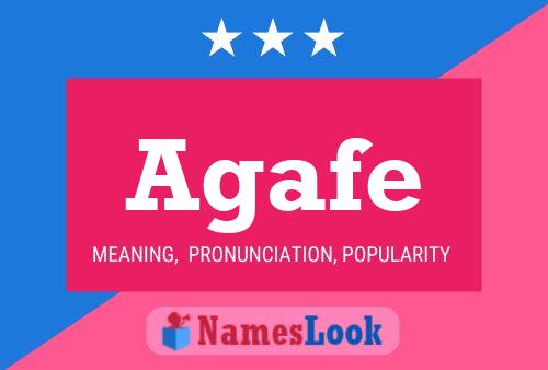 Agafe Name Poster