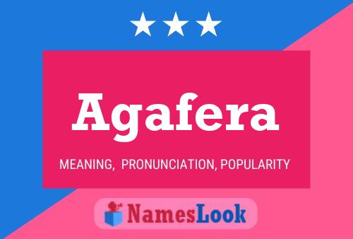 Agafera Name Poster