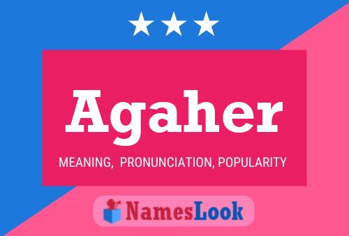 Agaher Name Poster