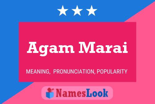 Agam Marai Name Poster