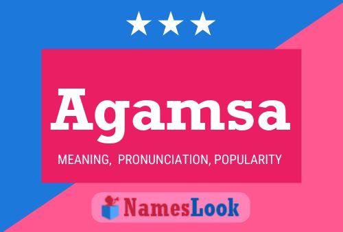 Agamsa Name Poster