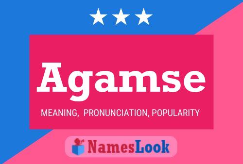 Agamse Name Poster