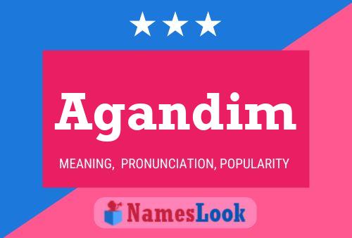 Agandim Name Poster