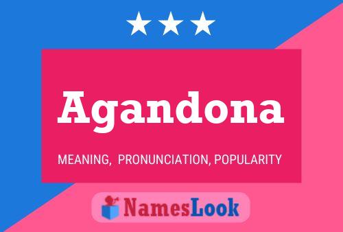 Agandona Name Poster