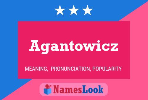 Agantowicz Name Poster