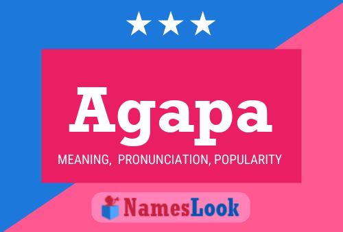 Agapa Name Poster