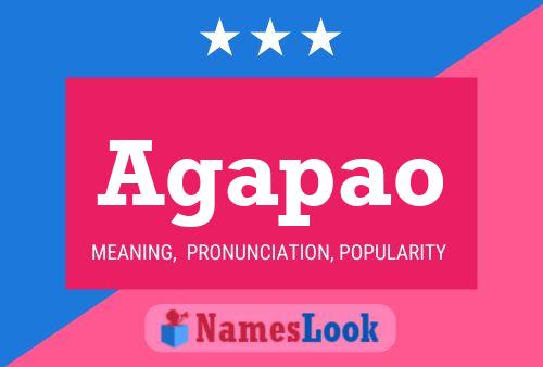 Agapao Name Poster