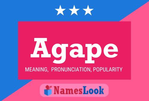 Agape Name Poster