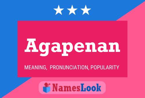 Agapenan Name Poster